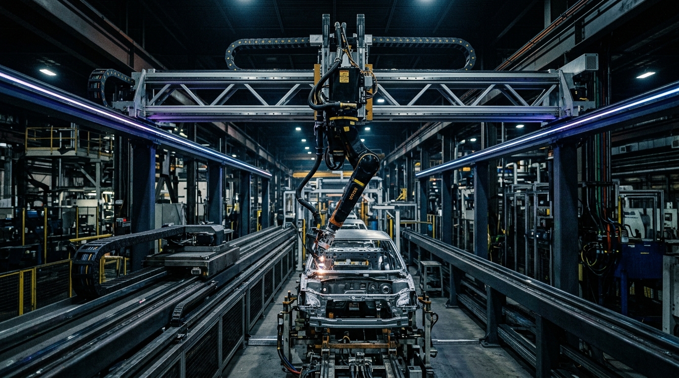 Multi-Axis Gantry System with Robot